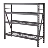 MAXIMUM Adjustable 4-Shelf Heavy Duty Steel Metal Storage Rack / Shelving Unit, 77 x 24 x 72-in